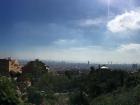 A prime example of the varied topography in Barcelona! In the distance you can see the skyscrapers that line the Mediterranean Sea.