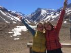 My best friend Judy and me posing in front of the tallest mountain of Argentina, Mt. Aconcagua! (Can you tell that I'm a fan of mountains?)