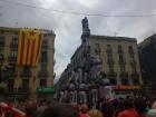 The Catalan flag is hung proudly in the background.