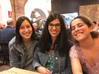 Shown here is my roommate, her friend, and my friend from California! It is fun when groups of friends mix together.