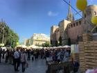 Barcelona is chock full of events created to bring the community together. This traditional food market was filled with people and live music.