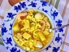 "Cazuela de Mariscos", seafood soup prepared by my host mom