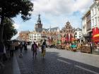 This is the "grote market" in Nijmegen. It's a big farmer's market that happens every weekend, and it's the best place to buy fruits and veggies!