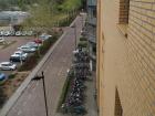 This is the view from the window in my room. You can see that everyone here has a bike!
