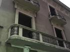 A colonial building in downtown Guayaquil abandoned after a fire