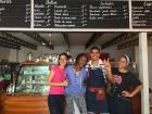 Hanging out at El Mono Goloso coffee shop again! Do you see anything you like on the menu?