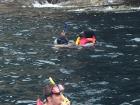 I had a chance to go snorkeling with Marcela and her family. Can you spot us swimming in the ocean?