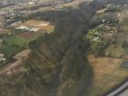 One of the many valleys I saw from the airplane window