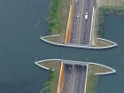 Veluwemeer Aqueduct, commonly known as the "upside down bridge"