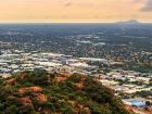 An aerial view of Gaborone, Botswana (photo credit: UC Education Abroad Program)