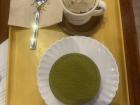 Matcha tiramisu and soy milk ice cream I got at the vegan caffee last time