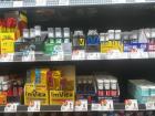 Supplements and health drinks at convenience store