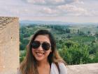 I am so happy about the greenery in San Gimignano