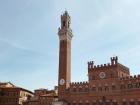 Torre del Mangia is located in the Piazza del Campo in Siena