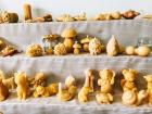 Candles made from honey and wax 