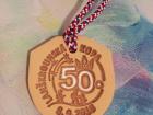 A handmade medal for the first marathon I ran
