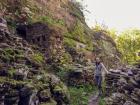 Here I am standing in the remains of Štarkov Castle at sunset