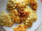 Fried Polish dumplings with cabbage and meat inside