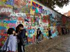 People from all over the world come to visit this wall