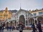 These buildings full of columns are where you find the fountains from the hot springs