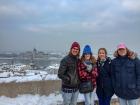 The fisherman used to stand on this hill to look for fish in the Danube River