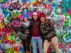 Visiting the wall with friends and family is a great way to talk about the important idea of free speech