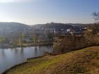 Ruins from hundreds of years ago along the river in Prague