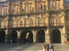Me and my friend hanging out in La Plaza Mayor