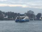 A ferry crossing the canal