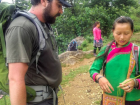 Bla teaches Josh about the various plants that are utilized by Hmong people in Sa Pa.