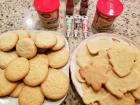 The cookies have finally cooled and are ready for decorating. 