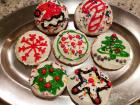 Abby's first batch of gluten-free Christmas cookies is finished!