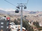 Large steel beams such as this help to support the cable car system and can be seen all over the city