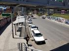 A local taxi stand in La Paz