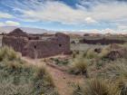 An adobe house at the site of Tiwanaku 