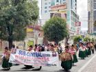 Indigenous women march to support Evo Morales