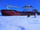 The S.A. Agulhas II in Antarctica