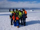 Some of the data analysts on the ice