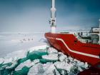 Scientists conducting research on the Larsen C ice shelf