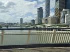 One of the many views you get when taking the bus: the city is divided by a river, officially called the Brisbane River but known to locals as the Big Brown Snake