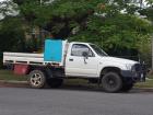 It's very common here to have a truck bed like this, as it's easier to fit camping/off-roading things!