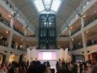 A mini fashion show happening in Plaza Senayan, where you could spend your college tuition on designer bags and gourmet food