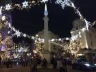 Holiday lights in Soho