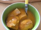 Homemade pumpkin soup with fresh bread, yum!