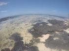 The volcanic rock looks so pretty along the beach