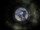 Passage through one of the lava tubes