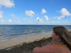 Sitting on the beach