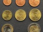 Example of the different types of Euro coins
