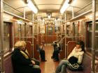 Inside of a U-Bahn car