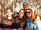 A picture of my friend and roommate, Morgan, Orit and her daughter spending a Saturday in the sun with a family picnic